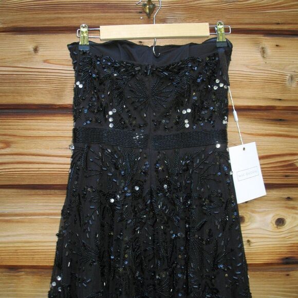 MAC DUGGAL 93898 Black Strapless Embellished A Line Dress - Picture 11 of 13